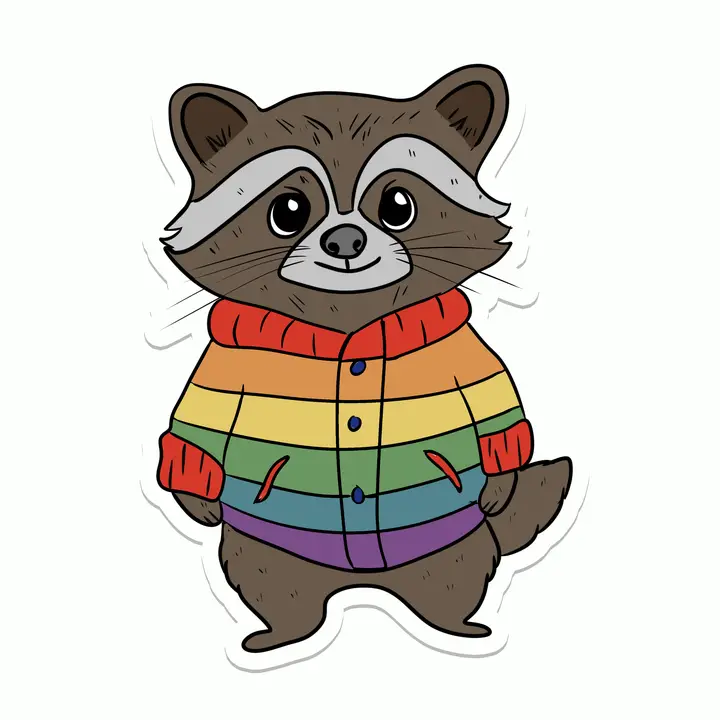Pride Waschbär (Bild für) Pride Waschbär