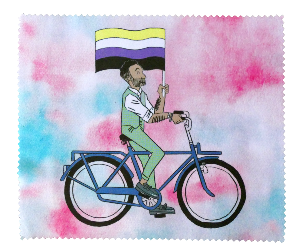 (Bild für) Nonbinary Pride Cyclist