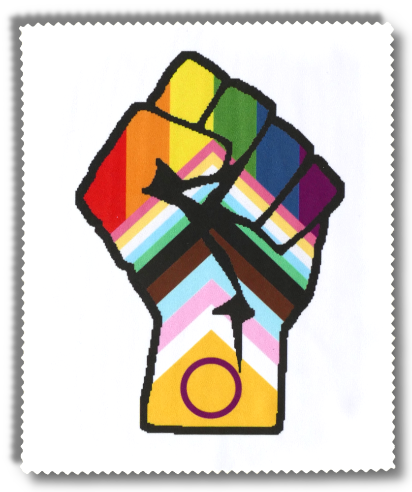 Disability und Inter* inklusive Progress Faust (auf Weiß) (Bild für) Disability und Inter* inklusive Progress Faust (auf Weiß)