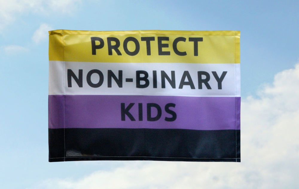 Protect Non-Binary Kids 1: 40x60 (Bild für) Protect Non-Binary Kids 1: 40x60