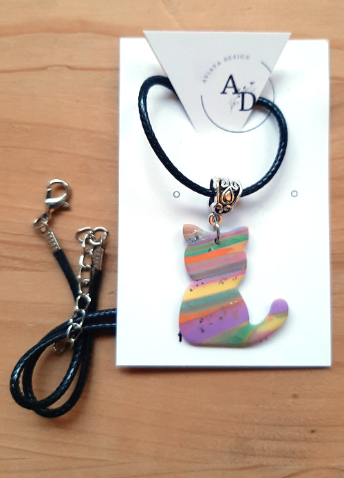(Bild für) Rainbow Katze Pastell gestreift marmoriert