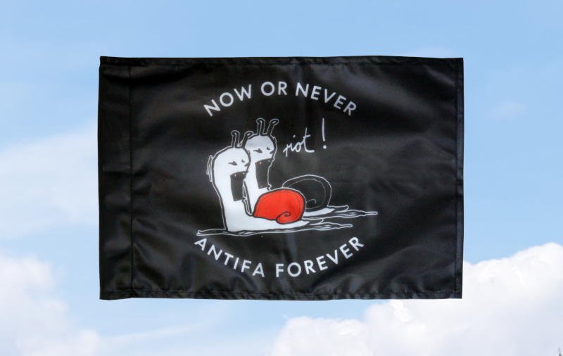 (Anarch@) Now or never, Antifa forever: 40x60 (Bild für) (Anarch@) Now or never, Antifa forever: 40x60
