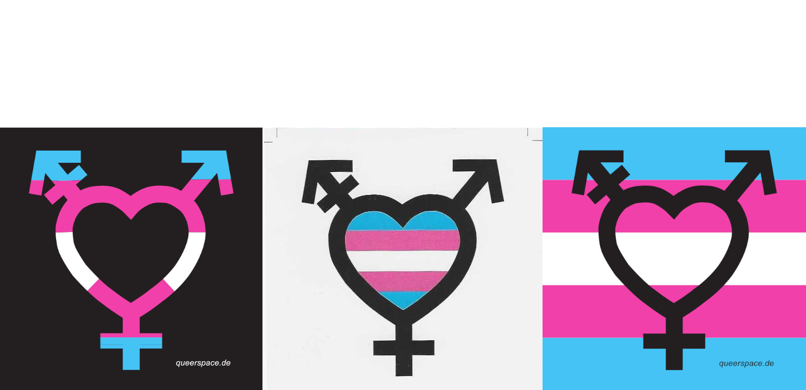 Trans* All-Gender Herzen - Set