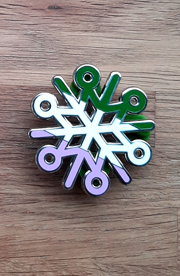 Genderqueer Schneeflocke (Bild für) Genderqueer Schneeflocke