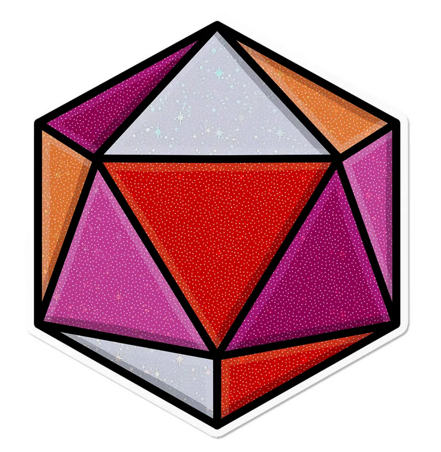 Lesbian D20 Dice (Bild für) Lesbian D20 Dice