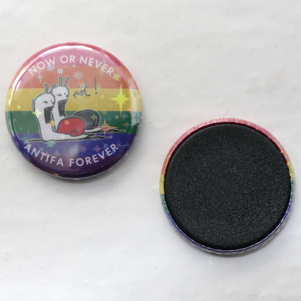 (Bild für) (Queer Rainbow) Now or never, Antifa forever