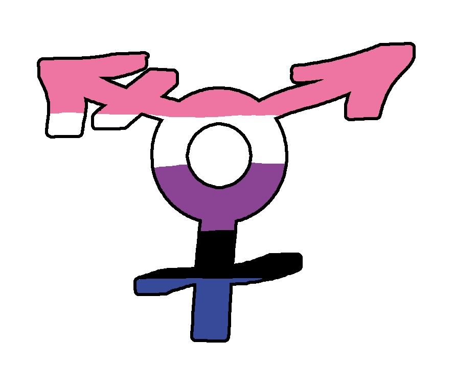 Genderfluid All-Gender-Symbol (Bild für) Genderfluid All-Gender-Symbol