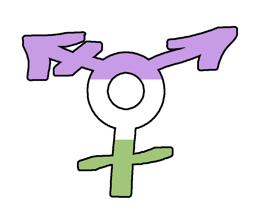 Genderqueer All-Gender-Symbol (Bild für) Genderqueer All-Gender-Symbol