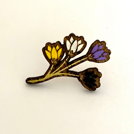 Nichtbinär Blume (Holz) (Bild für) Nichtbinär Blume (Holz)
