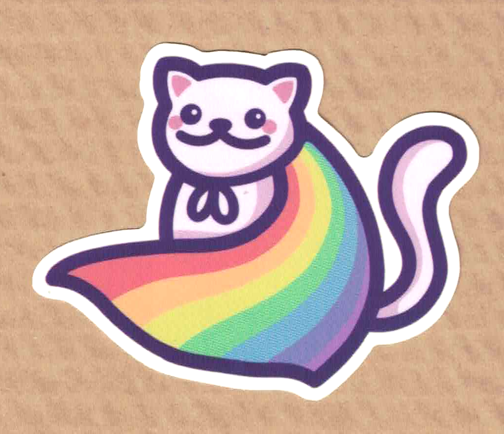 (Bild für) Rainbow Pride Katze