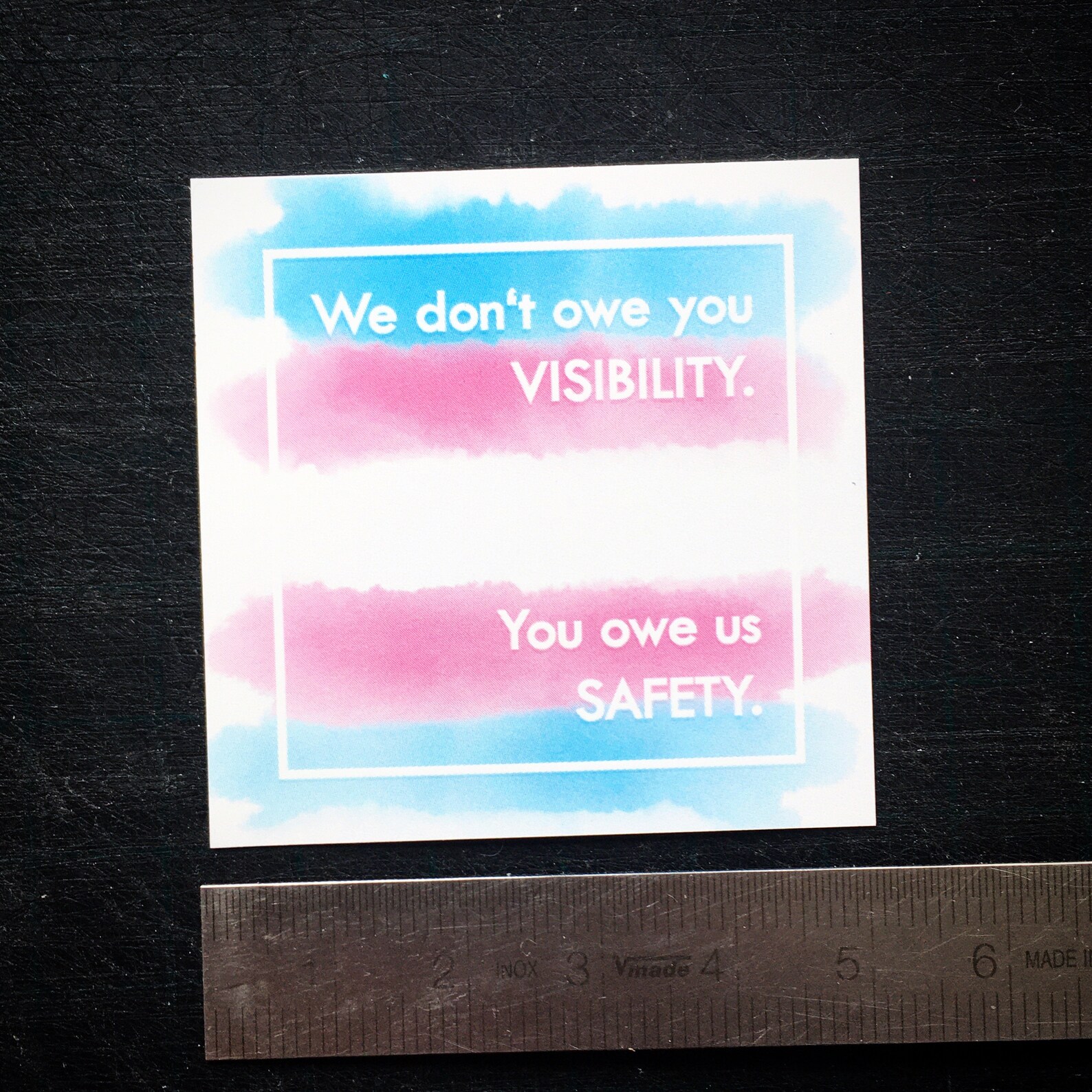 We don't owe you visibility