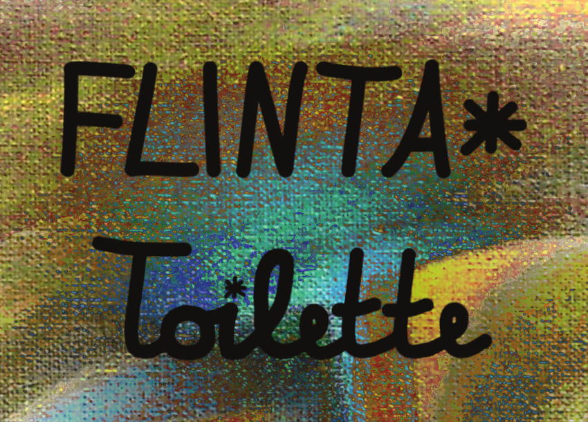 (Bild für) FLINTA* Toilette S (7,2 x 5 cm)
