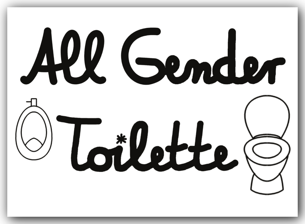 All Gender Toilette L (14,8 x 10,5 cm)
