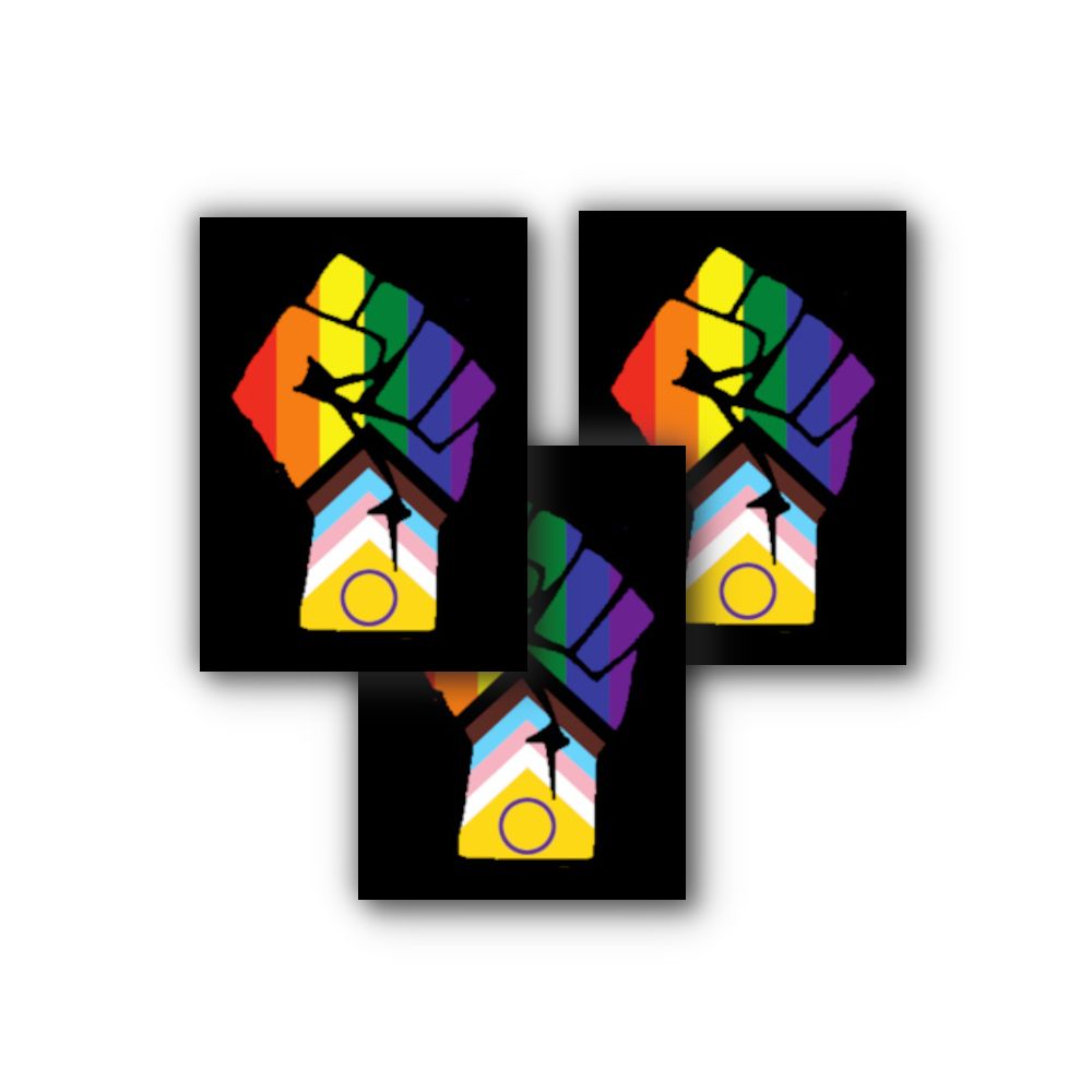Inter* Progress Pride Faust (Bild für) Inter* Progress Pride Faust